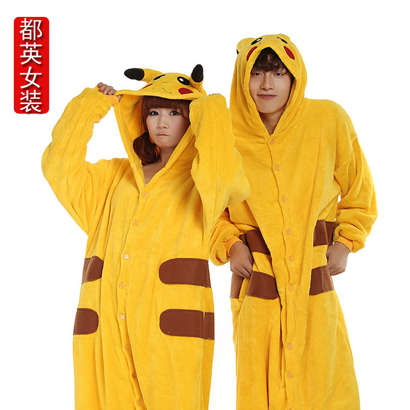 Thatmany coral fleece cartoon animal one piece sleepwear stitch easily bear female lounge lovers