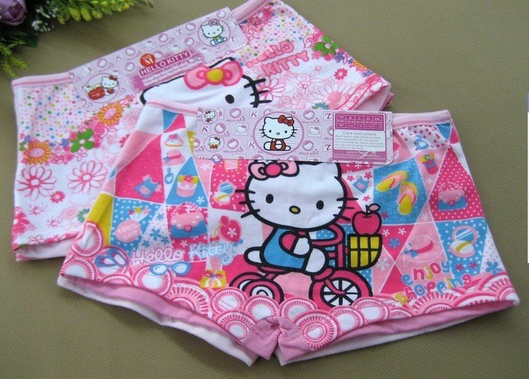 The cat children's inner pants cartoon girls pants pure cotton baby shorts  Free shipping and Hot sellings