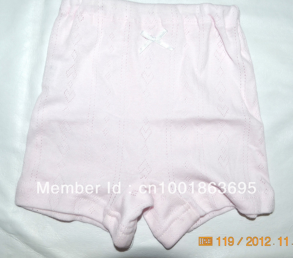 The girls Grade A combed cotton jacquard pants