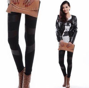 The middle imitation leather spell skin backing pants best Christmas gift