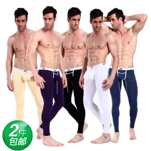 The modal Qiuku of WJ Men Qiuku Leggings spring and autumn low-waist sexy WJ7082