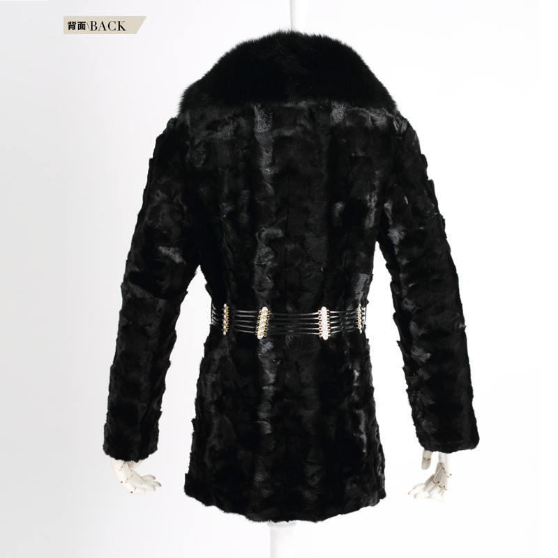 The new 2012 Special Clearance mink fur and long sections ladies coat fox fur fight the whole mink mink coat