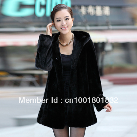 The new 2013 female mink fur, mink fur long whole mink coat in the women's clothing