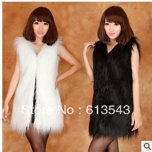 The new 2013 spring long hair long hair fake fur waistcoat elaborate waistcoat