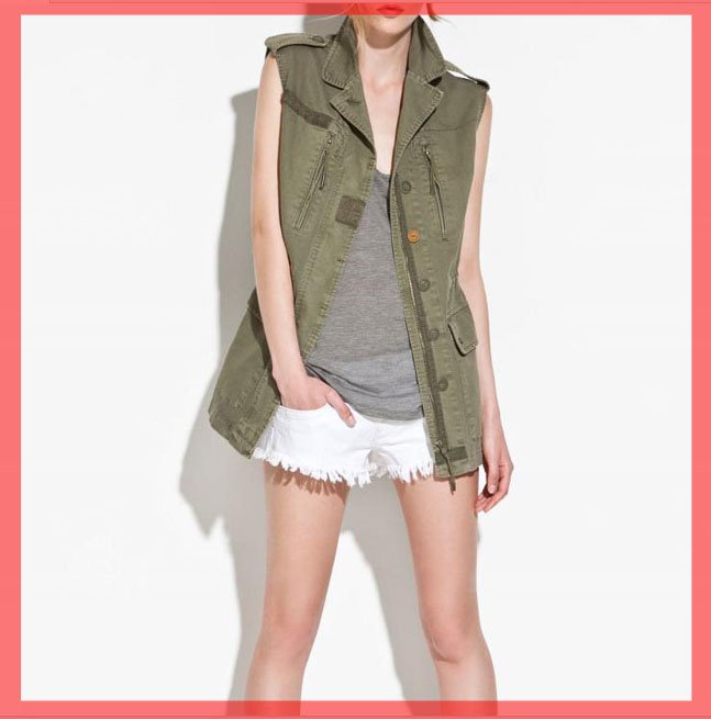 The new Fall Vest,uniforms Punk Vest coat with casual women coat+Free shipping