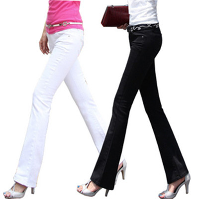 The new spring tide elastic fashion color of black and white skinny jeans and pants female micro Free Shipping 2013 WGN 045