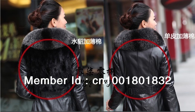 The new winter 2013 ms han edition fur coat of fur leather mink furs fox collars