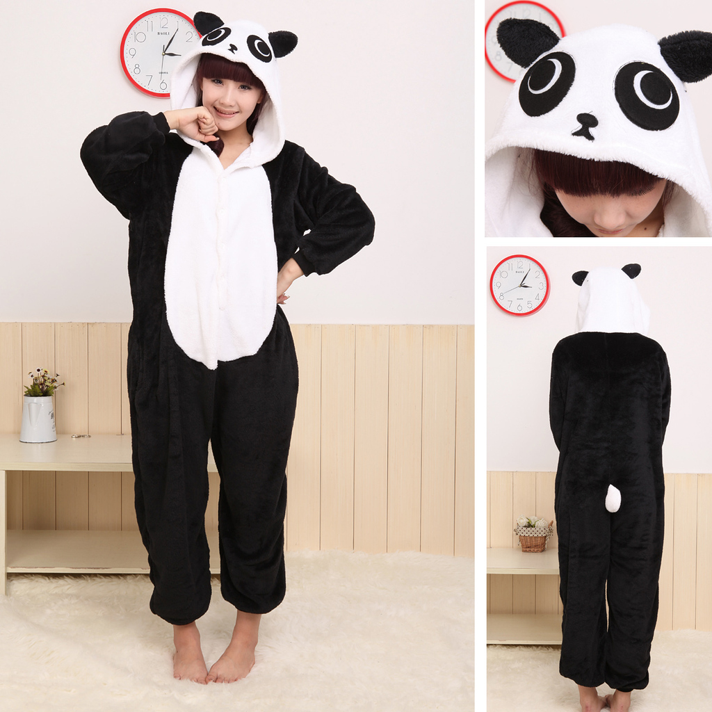 The red tears panda couple Lounge Wear the coral velvet Flax chaomeng lovely Siamese animal pajamas