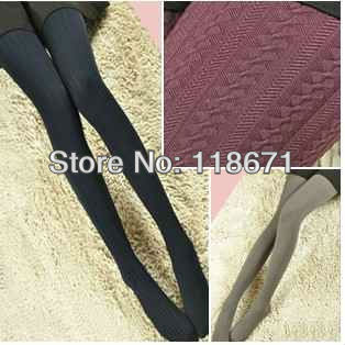 The spring and autumn thick section of wheat super thin twist not through flesh Tights Pantyhose