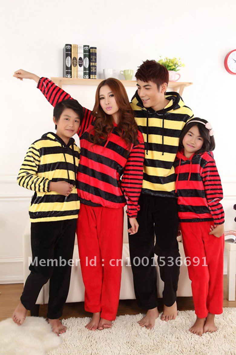 The winter section flannel pajamas paternity suit home wind casual and simple