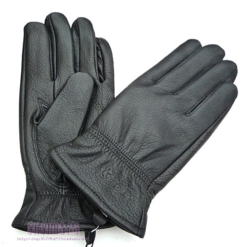 Thermal gloves male women's genuine leather gloves thickening gloves fleece lined sheepskin gloves