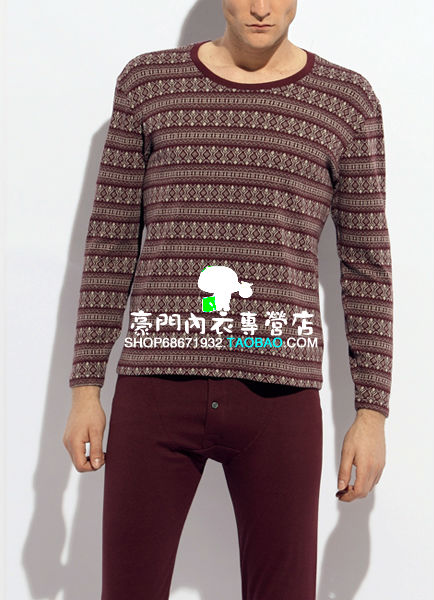 Thermal underwear 2011 male elastic jacquard set m29218