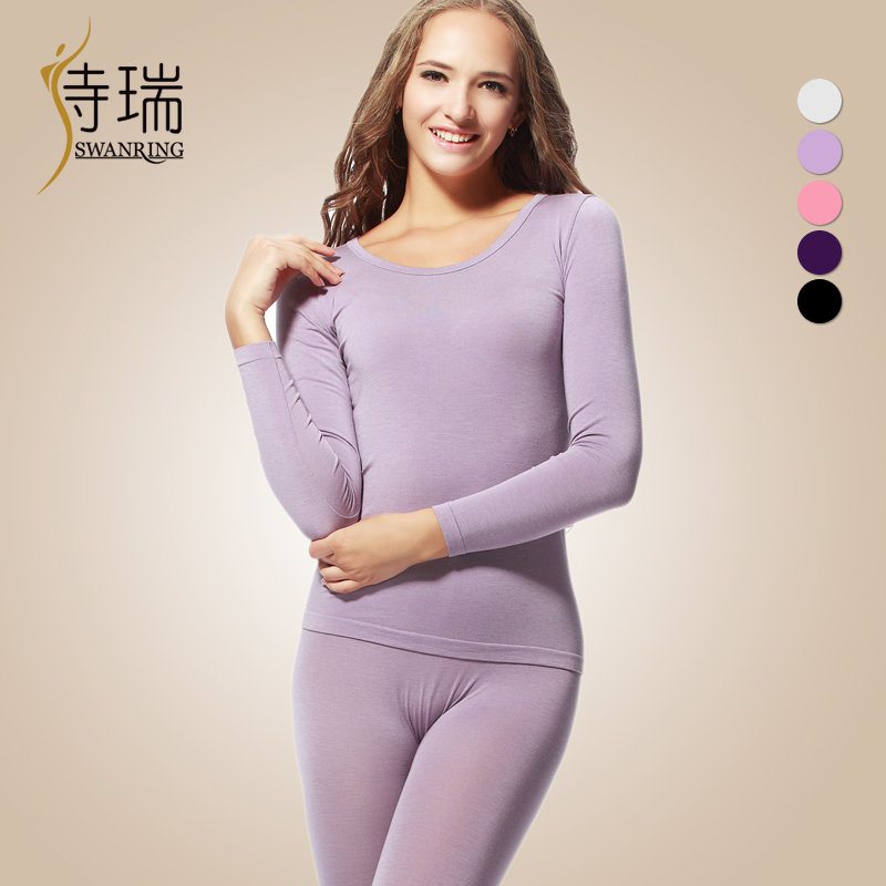 Thermal underwear set body shaping beauty care underwear seamless slim long johns long johns strep