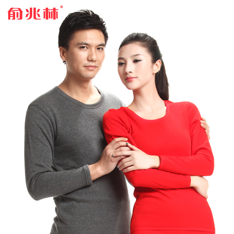 Thermal underwear thickening plus velvet female male carbon card bamboo atmospheric goatswool thermal set