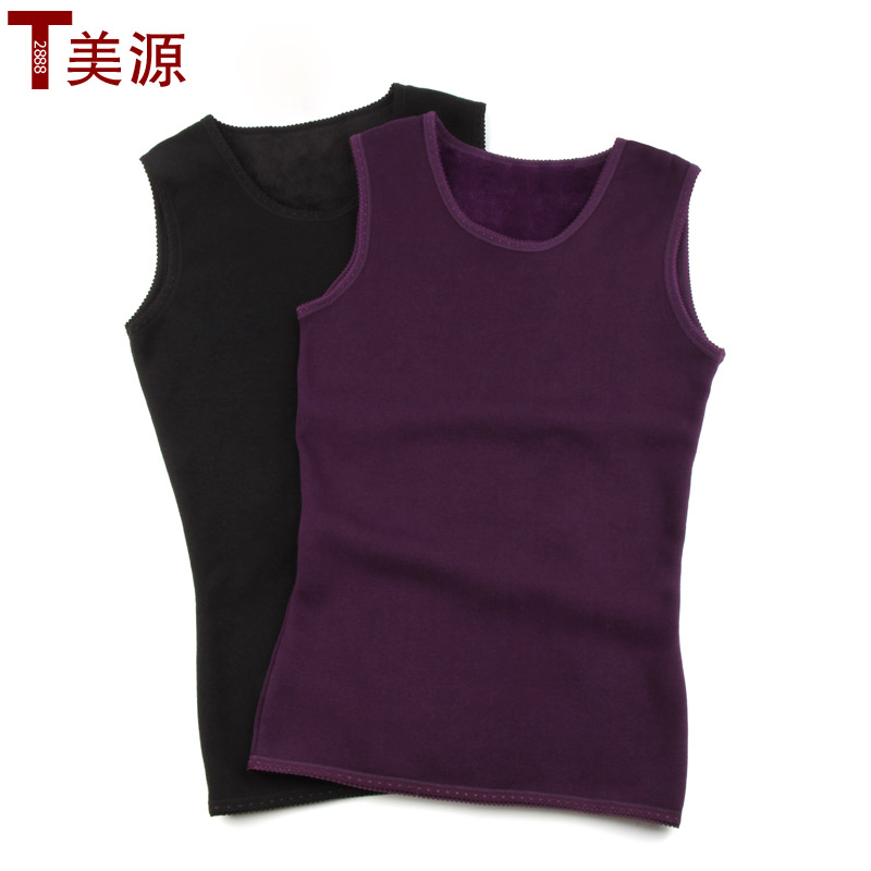 Thermal vest female plus velvet women's thermal underwear basic thickening thermal top