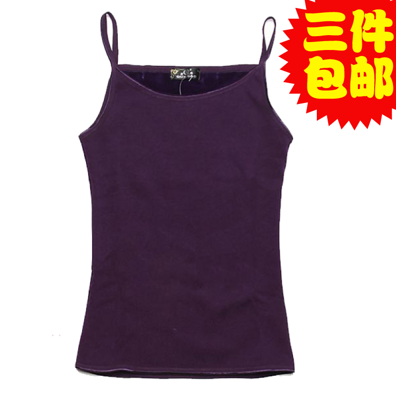 Thermal women's fashion spaghetti strap cotton cashmere comfortable close-fitting thermal vest