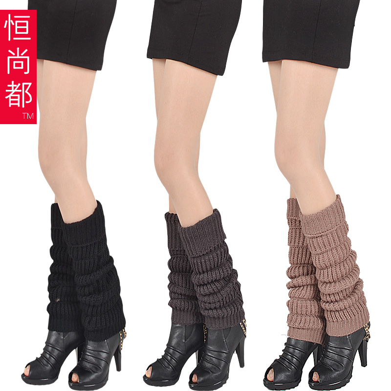 thermal yarn pile of thick socks  thickening stripe boot covers women stockings