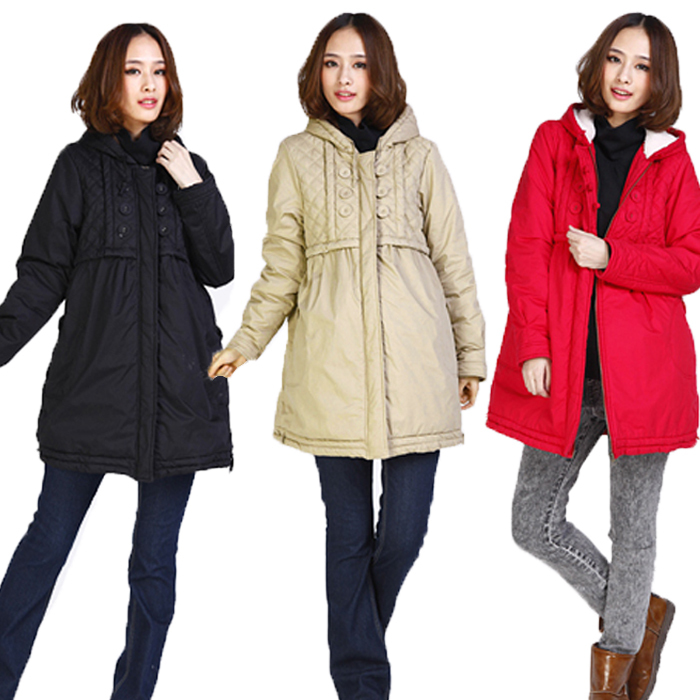 Thick ! maternity cotton-padded jacket maternity clothing winter maternity wadded jacket outerwear berber fleece thickening