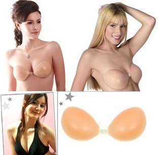 thick silicone invisible bra Nipple tape brides women bra summer accessories lady bra hot sale Free shipping