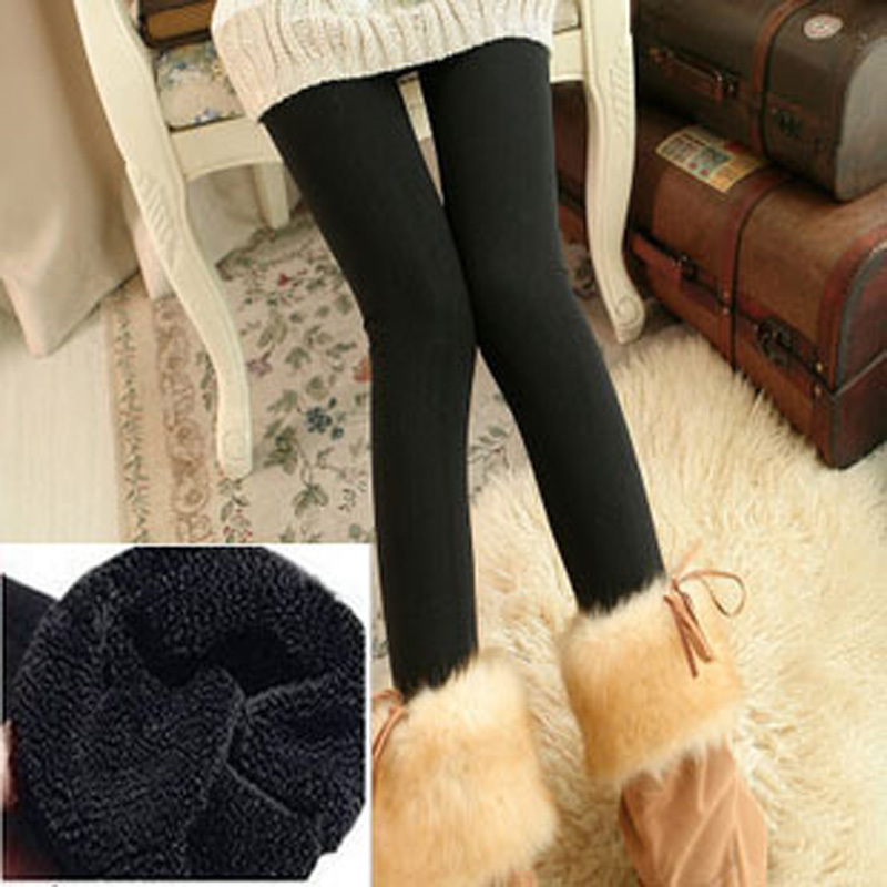 Thickening pearl velvet legging slim modal fashion warm pants boot cut jeans