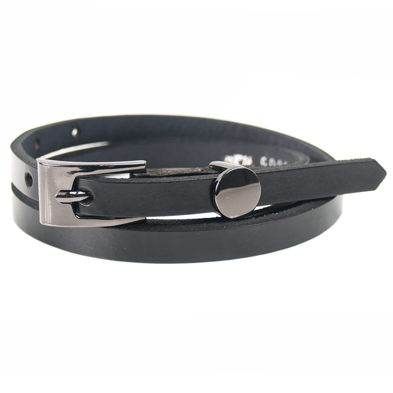 THIN BELT FEMAL COWHIDE DECORATION BELT GENUINE LEATHER BELT