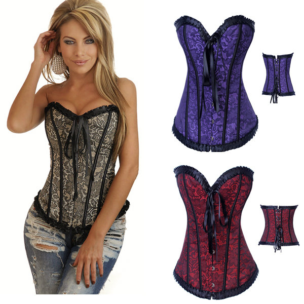 Thin fashion corset royal lace shaper cummerbund vintage vest waist ladies underwear