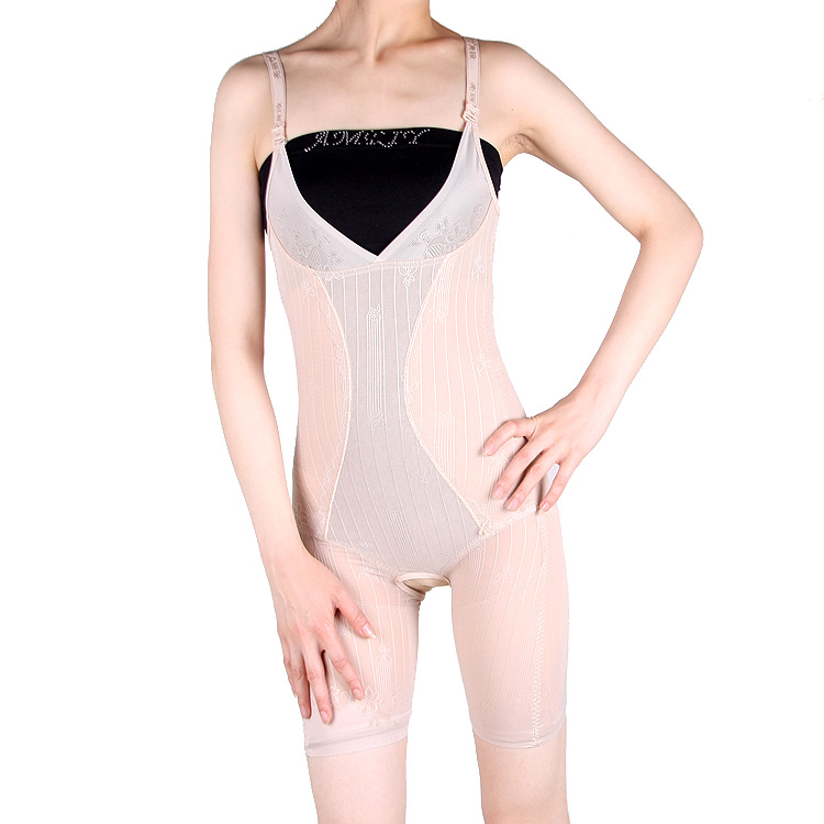 Thin gauze abdomen seamless drawing butt-lifting beauty care body shaping underwear slimming bodysuit 2022