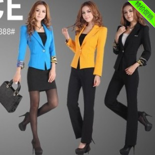 Three-color 2013 female professional set female formal work wear plus size female suit set female skirt