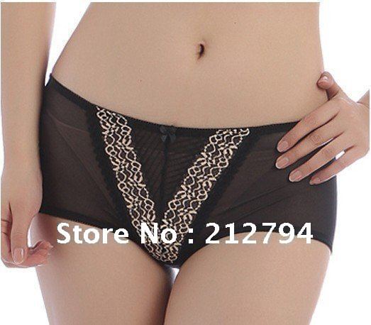 Three color lady sexy underwear Characteristic embroidered design noble for women pants