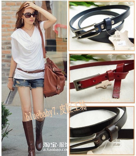 Tieclasps genuine leather women's strap genuine leather women belt fashion