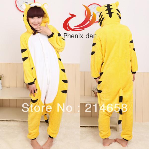 Tiger Costume Animal Cosplay Kigurumi Pajamas Pyjamas Party Lounge Sleepwear Free Shipping