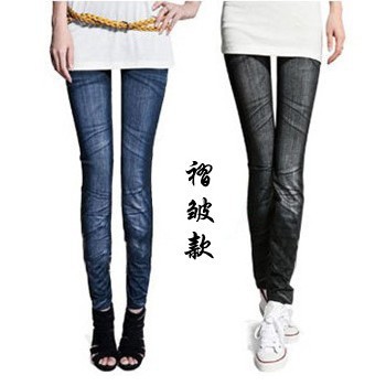 Tight Woman Lady Leggings trousers Sexy Drape Print Style Free Shipping 3012