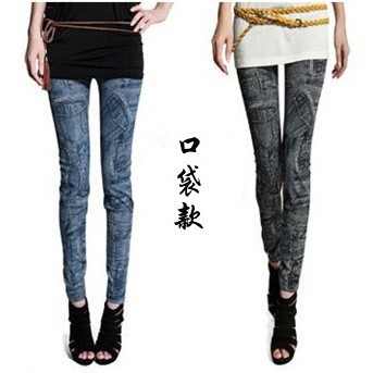 Tight Woman Lady Leggings trousers Sexy Snowflake Print Style Free Shipping 3010