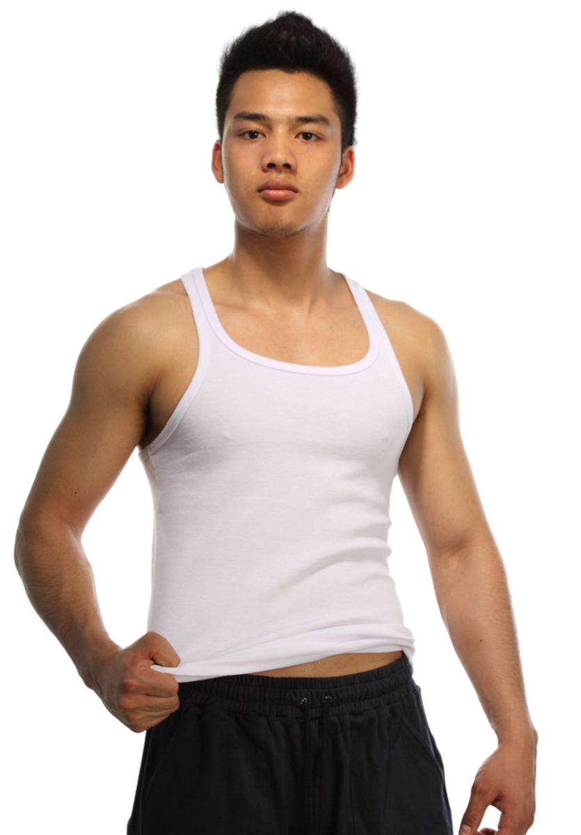 Tiku male vest male underwear thick basic shirt