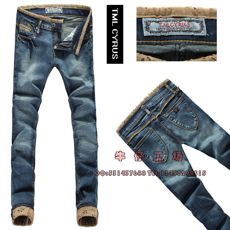 Tml cyrus roll up hem comfortable fabric laciness belts crumple female low-waist slim jeans t01