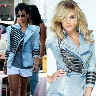 TO-001 new Women 2012  ladies' Shrug jean jacket Military-Style Denim Jacket chain coat Free Shipping