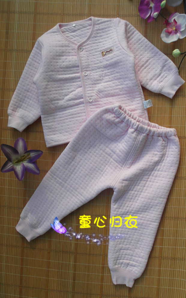 TONGTAI a109 infant baby thermal set separate top pants autumn and winter thickening 59 - 66