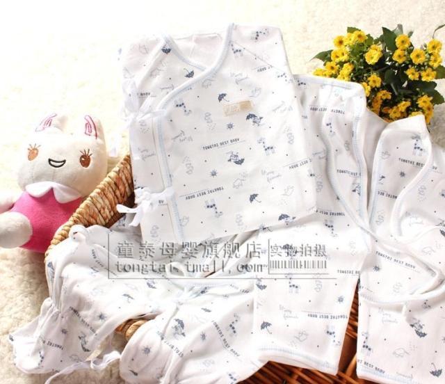 TONGTAI a56d newborn clothes newborn baby underwear set 100% cotton lacing monk clothing baby