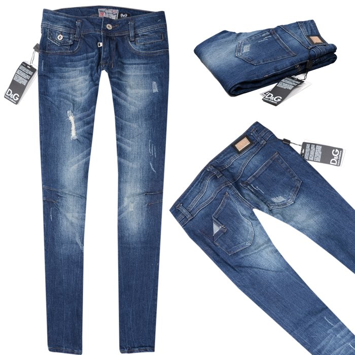 Top ! 2012 New women's Jeans Brand decorative Deep Blue special backings fold the bag Ms. low waist to feet / pencil pants