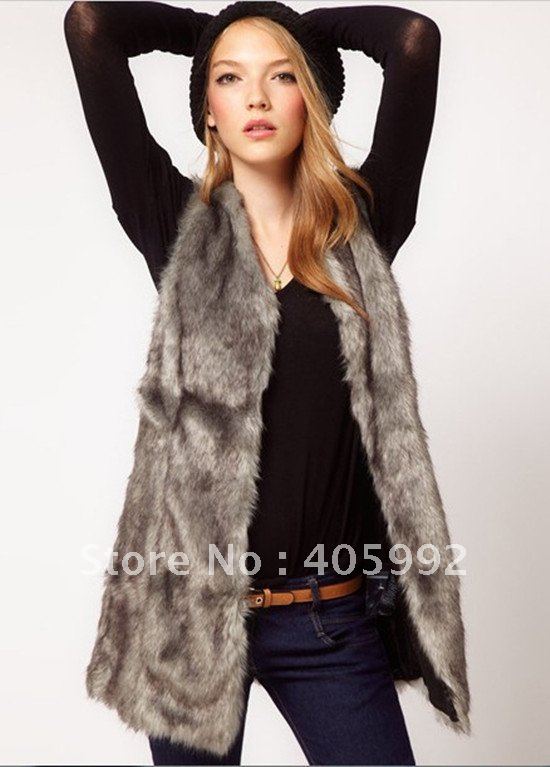 Top grade new arrival Faux fur Vest in 3 sizes, super high quality, fashion, noble elegant, durable, heat retention