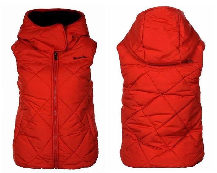 Top Quality 2013 Bench Brand Women's Down Vest Coat  Winter Fashion Women Hooded Outerwear S-M-L-XL Free Ship