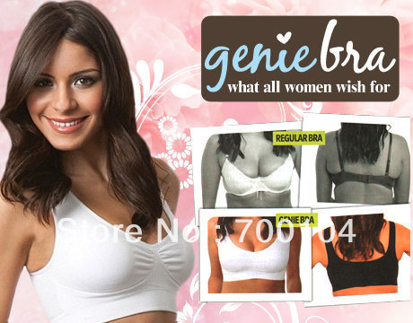 Top quality 300pcs/lot Genie Bra with Removable Pads Seamless Adjustment As seen on tv Free shipping