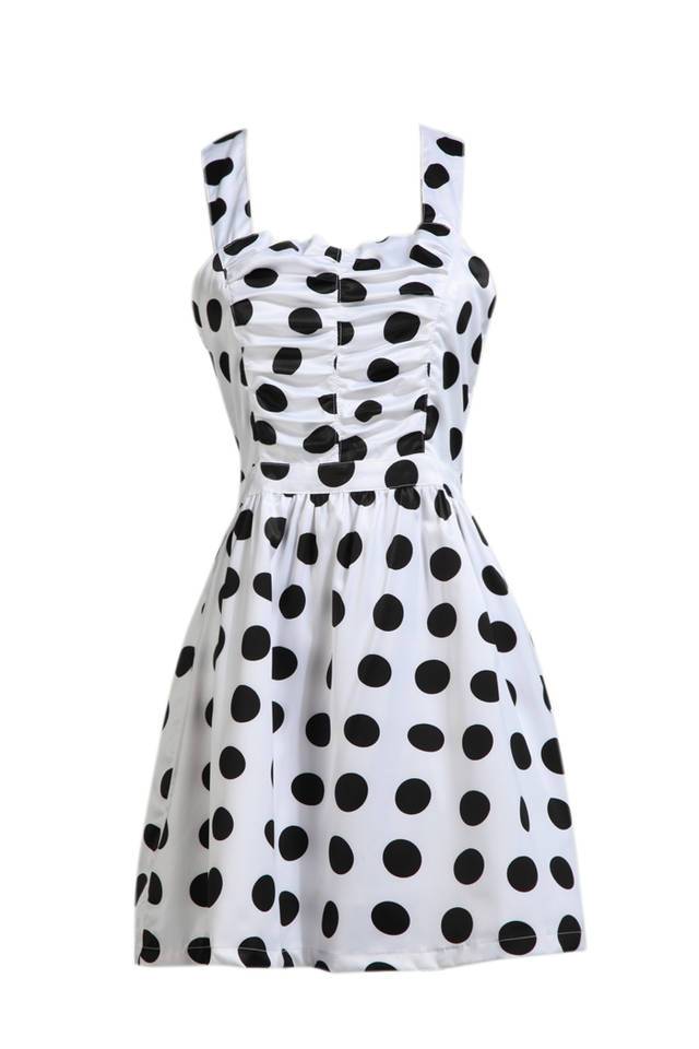 Topshop dot big polka dot after the bow one-piece dress 143012