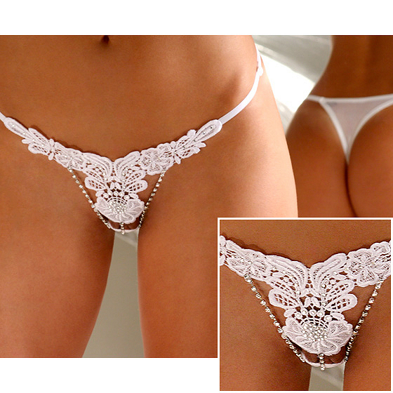 TRANCA THONG Women's Underwear White Black LC7561+ Cheaper price + Lovwer Shipping Cost + Fast Delivery