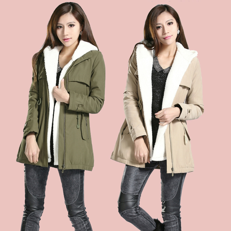 Trench winter thermal long design outerwear berber fleece winter twinset 2012 women's plus size overcoat