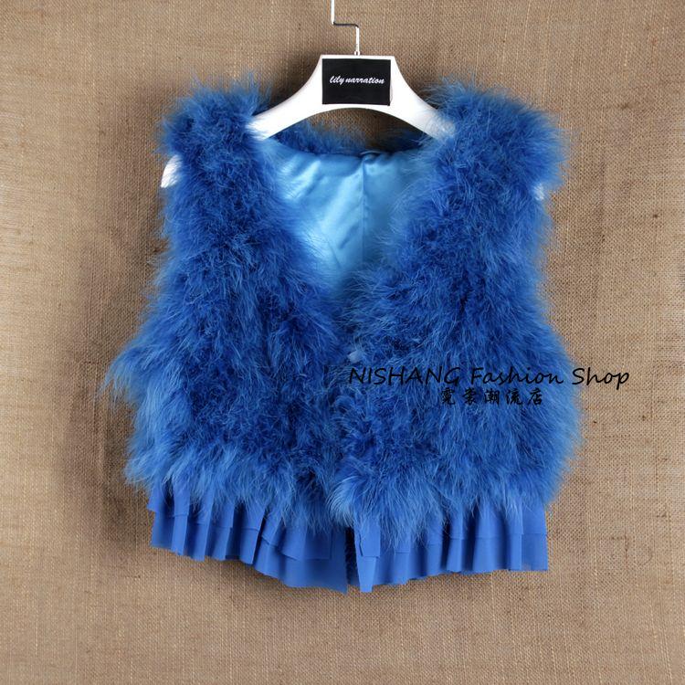 Turkey Fur Vest Waistcoat Sleeveless Wear New Design for Women