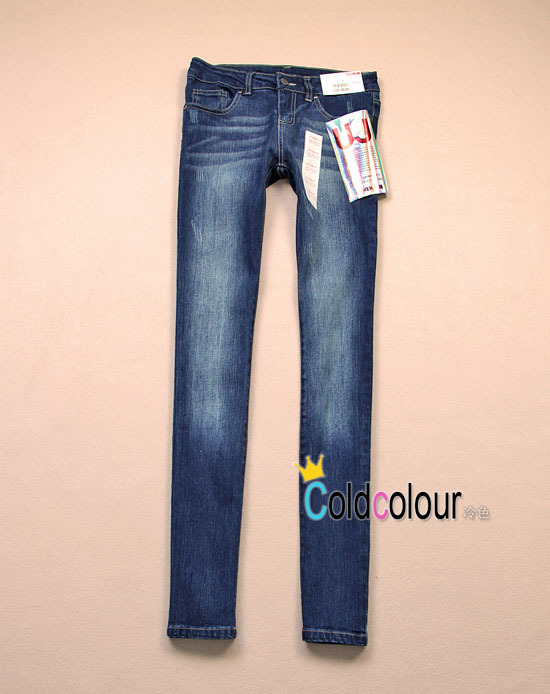 Uj water wash skinny jeans skinny pants pencil pants