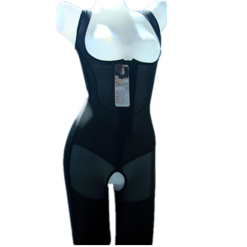 Ultra-thin cool summer one piece shaper boneless zipper comfortable bodysuit stovepipe clothing