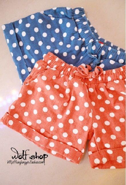 Ultra-thin models in summer 2012 new wild candy dot womens shorts