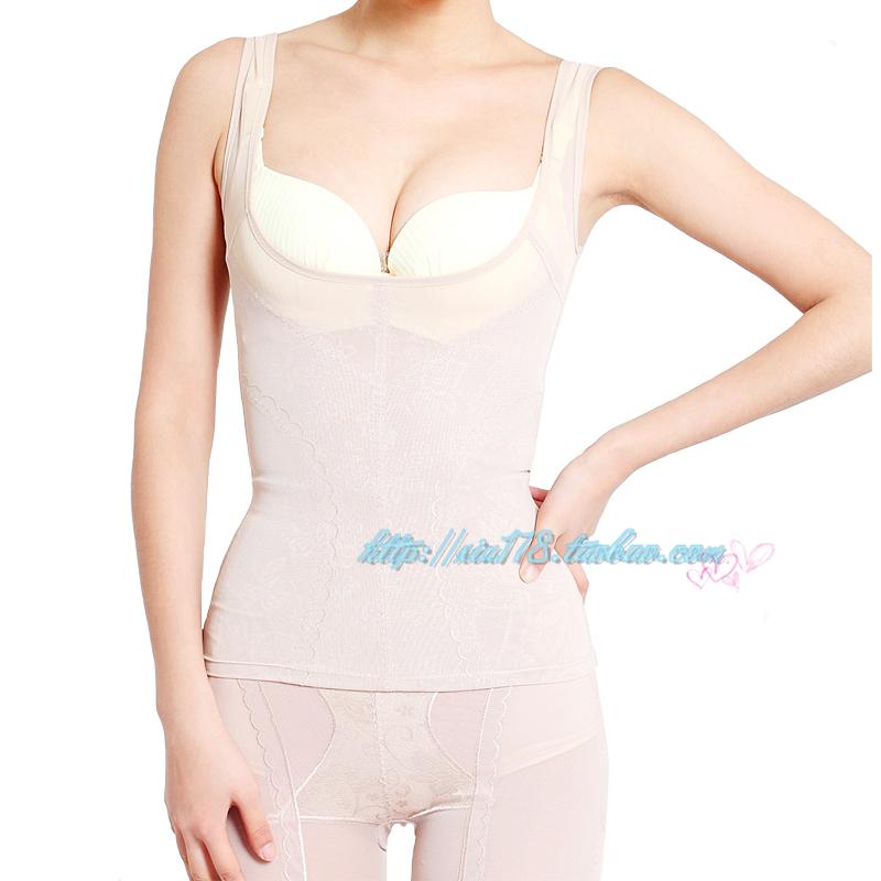 Ultra-thin seamless breathable gauze shapewear shaper abdomen drawing accept supernumerary breast